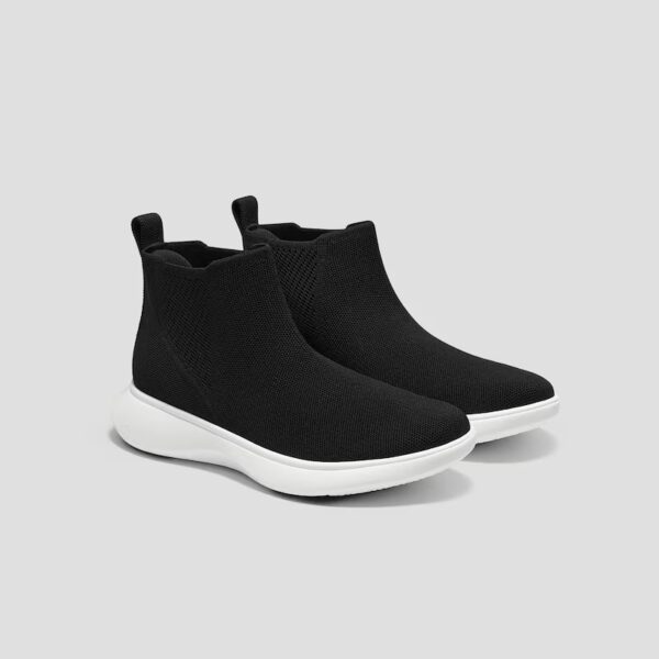 URBAN BOOTS 圓頭運動鞋靴 男女(黑色 - 冬季保暖款防潑水)