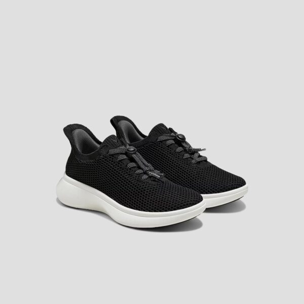 URBAN JR 運動休閒童鞋 - 網布 (黑/白)