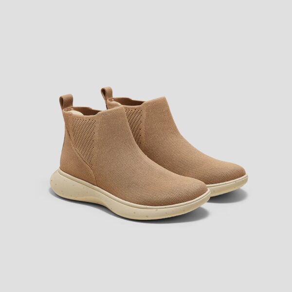 URBAN BOOTS SLIP-ON 圓頭運動靴 (肉豆蔻棕 - 冬季保暖款防潑水)