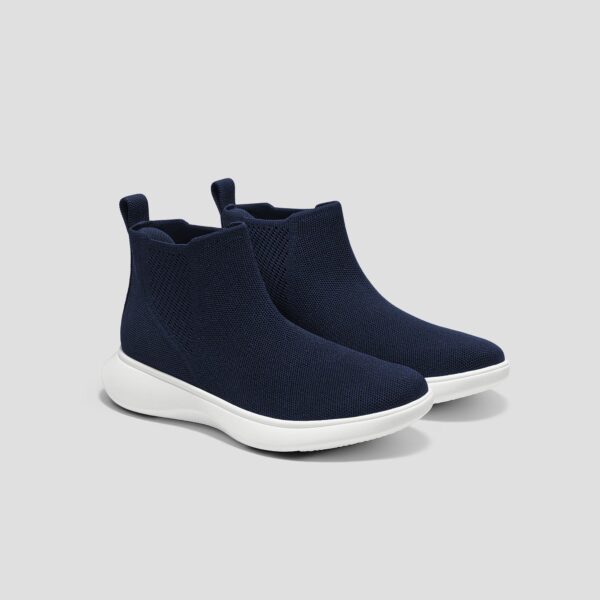 URBAN BOOTS SLIP-ON 圓頭運動靴 (海軍藍防潑水 - 冬季保暖款防潑水)