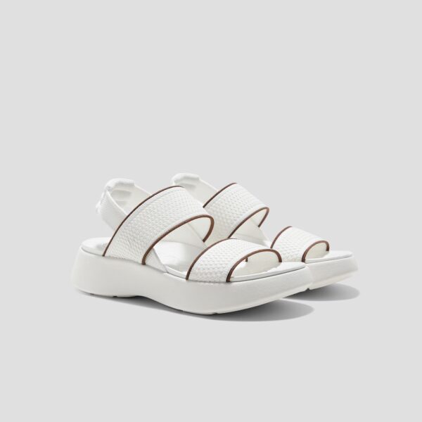 KAMBER 方頭步行涼鞋 (米色/咖啡色)